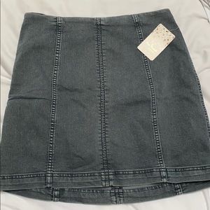 NWT Free People Denim Skirt Size 12